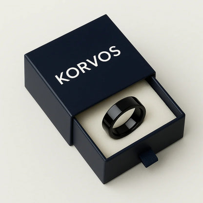 KORVOS HEMATITE RING