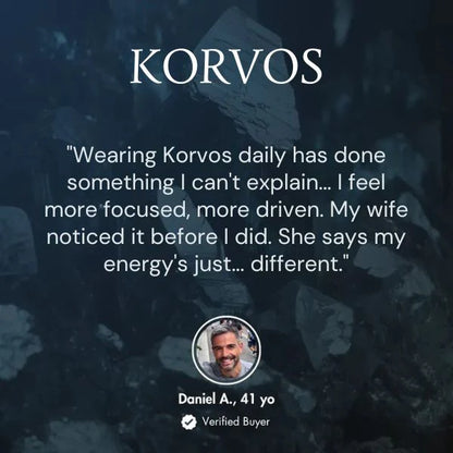 KORVOS HEMATITE RING